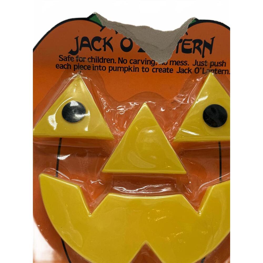 Vintage 1991 Jack O'Lantern Pumpkin Face Kit - Picture 2 of 7
